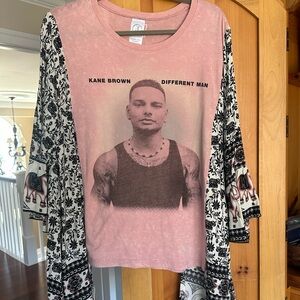 Women's Pink Graphic Long Sleeve Tee by